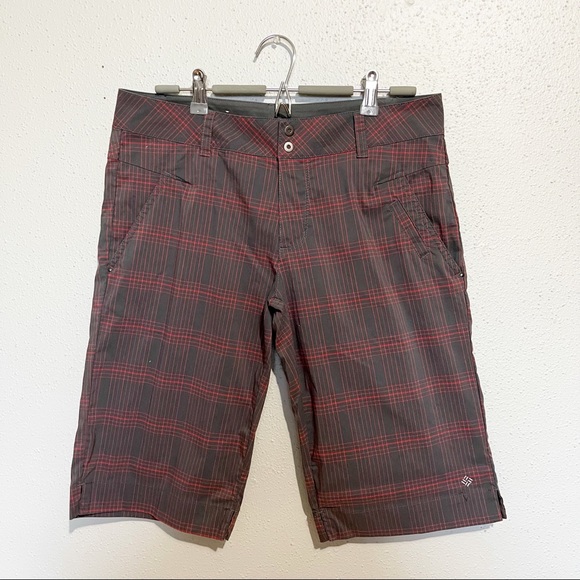 Columbia Golf Shorts Grey and Red Size 8 - Picture 1 of 11